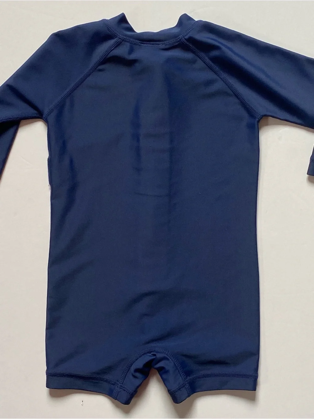 Hannah Anderson Rashguard Swimsuit Size 12 18 months 75 Navy Blue One Piece Zips